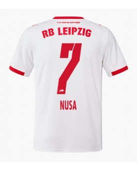 Billige Fotballdrakt RB Leipzig Antonio Nusa #7 Replika Hjemmedrakt 2025-26 Kortermet Billige Fotballdrakt RB Leipzig Antonio Nusa #7 Replika Hjemmedrakt 2025-26 Kortermet